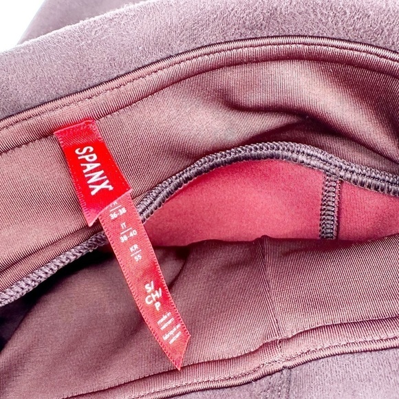 Spanx Shapewear Faux Suede Leggings • Dark Terracotta Size Small - Picture 6 of 8